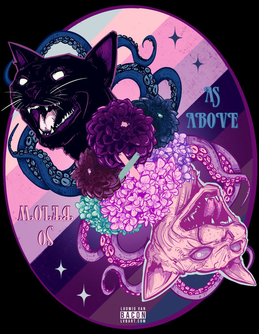 As Above So Below Pastel Goth Fine Art Print