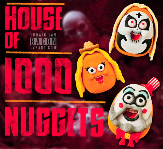 House of 1000 Nuggets Fridge Magnets 3D Print