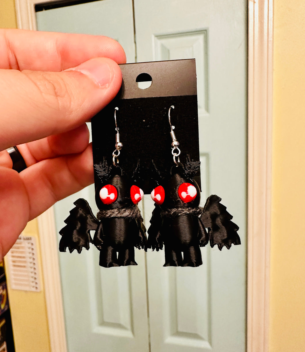 Mothman Earrings