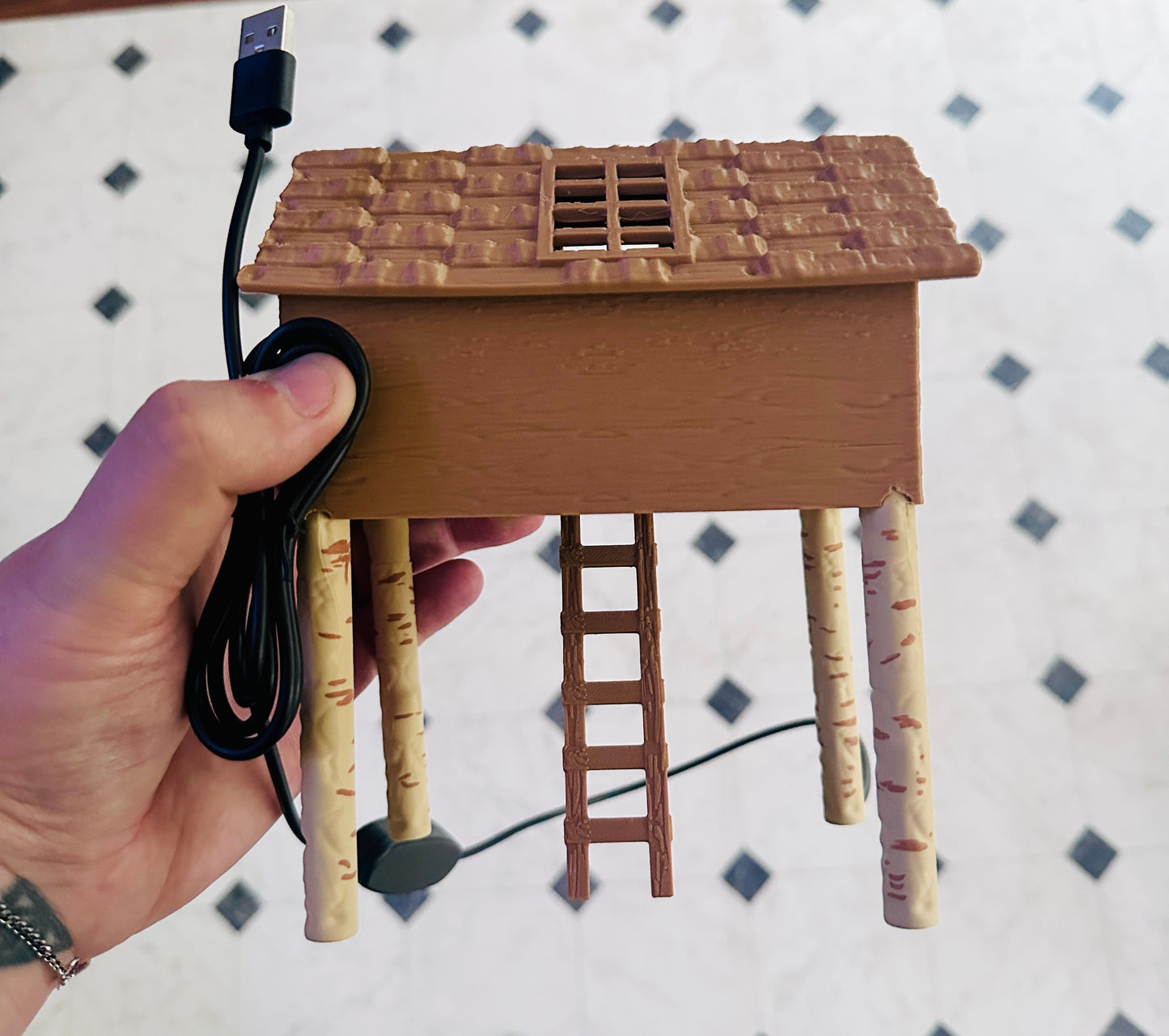 Paimon Worship Treehouse LED 3D Print