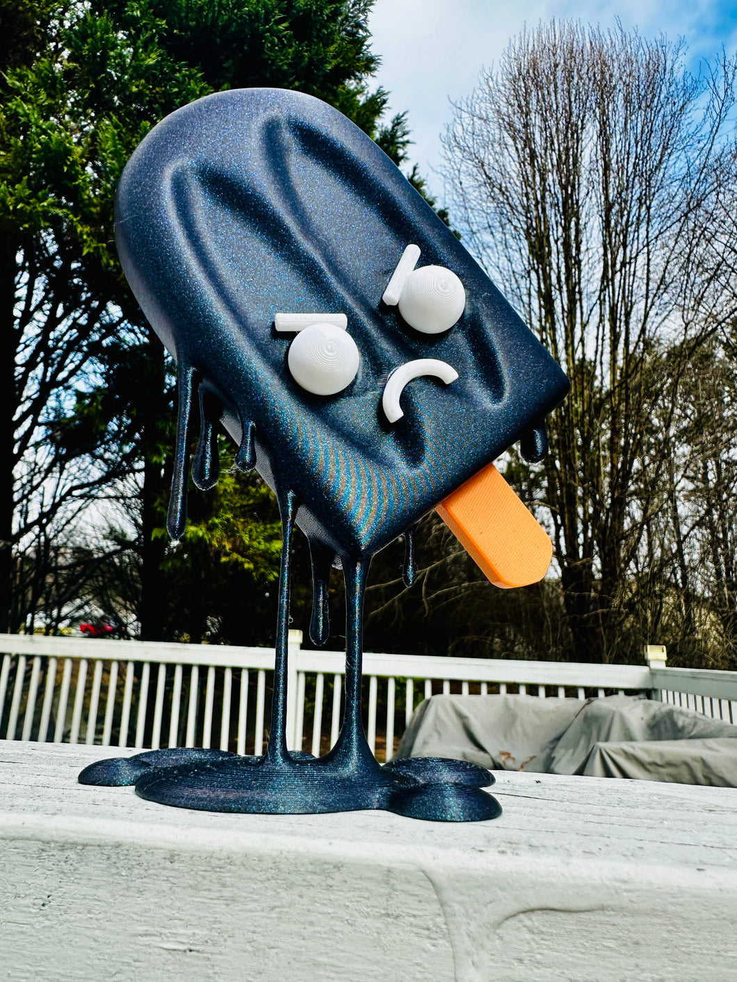 Gothsicle Melting Popsicle 3D Print Statue