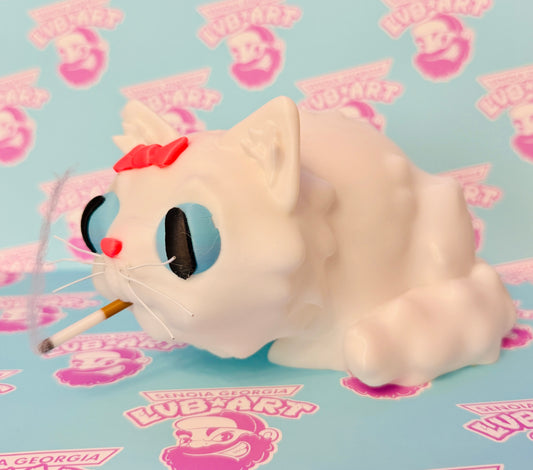Smoking Cat Rebecca 3D Print