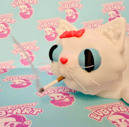 Smoking Cat Rebecca 3D Print