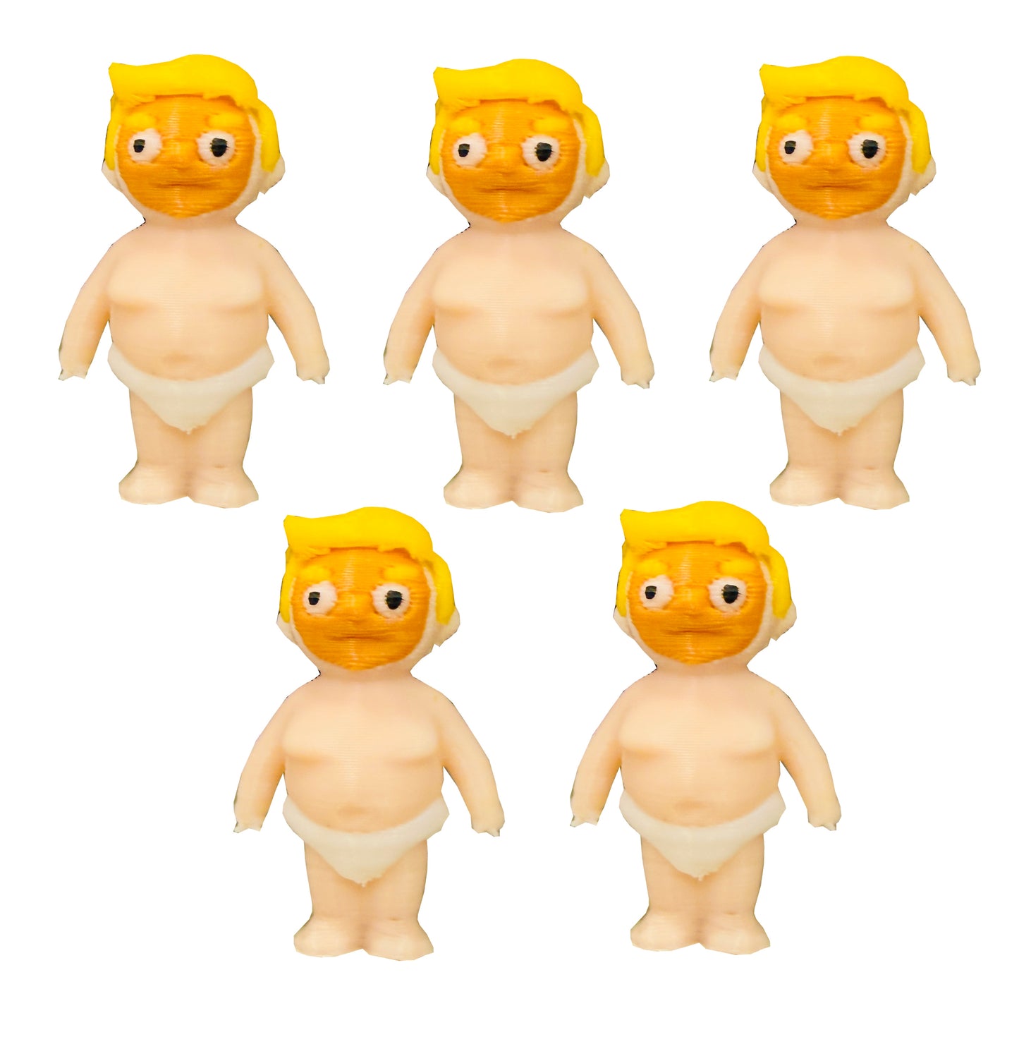 Petite Poopy President (5 Pack) 3D Print Small Figure