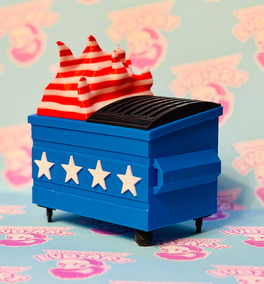 American Dumpster Fire 3D Printed Figure