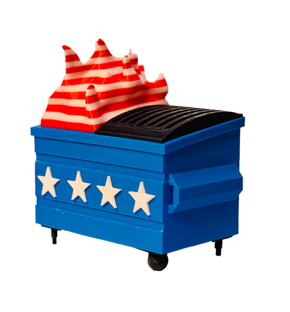 American Dumpster Fire 3D Printed Figure