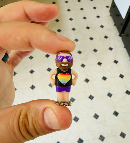 Tiny Gay Pride Jesus (5 Pack) 3D Print Small Figure