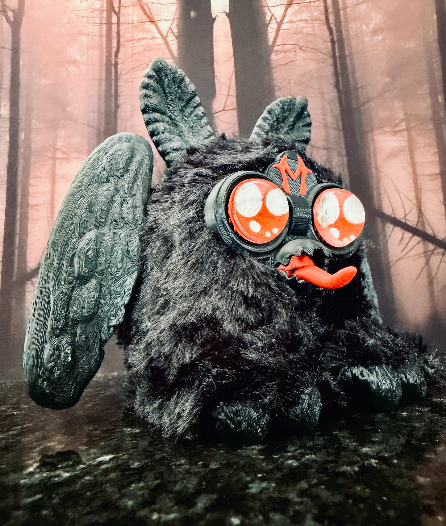 Furry Mothman Cursed Toy 3D Print