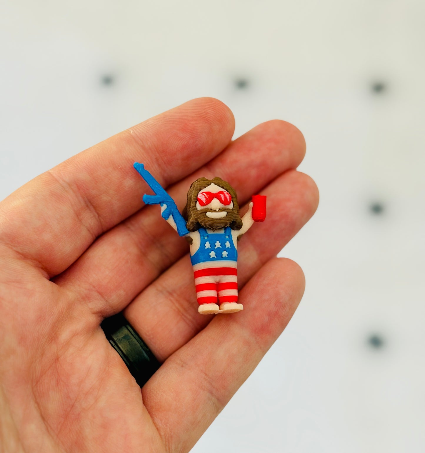 Little American Jesus (5 Pack) 3D Print Small Figure
