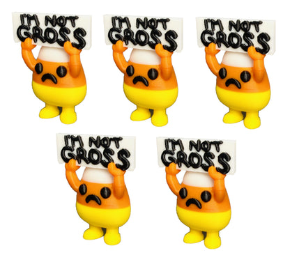 Tiny Sad Candy Corn (5 Pack) 3D Print Small Figure