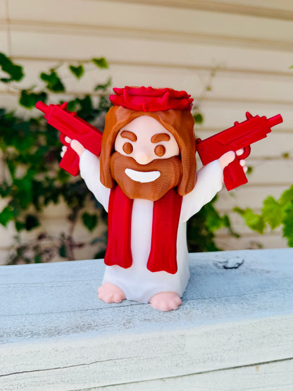 Uzi Jesus 3D Printed Figure