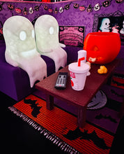 Spooky Movie Night 3D Printed Living Room Diorama 13 Piece Set Chromaphane Statue 3D Painting