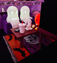 Spooky Movie Night 3D Printed Living Room Diorama 13 Piece Set Chromaphane Statue 3D Painting