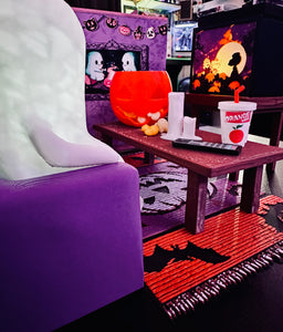 Spooky Movie Night 3D Printed Living Room Diorama 13 Piece Set Chromaphane Statue 3D Painting