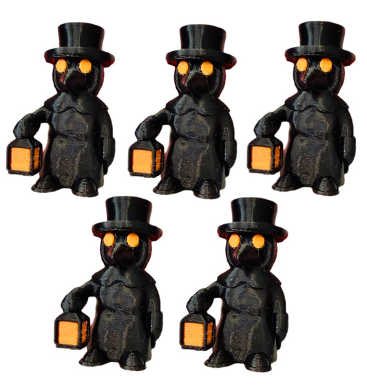 Mini Plague Doctor (5 Pack) 3D Print Small Figure