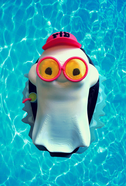 Summerween Pool Poltergeist 3D Printed Figure