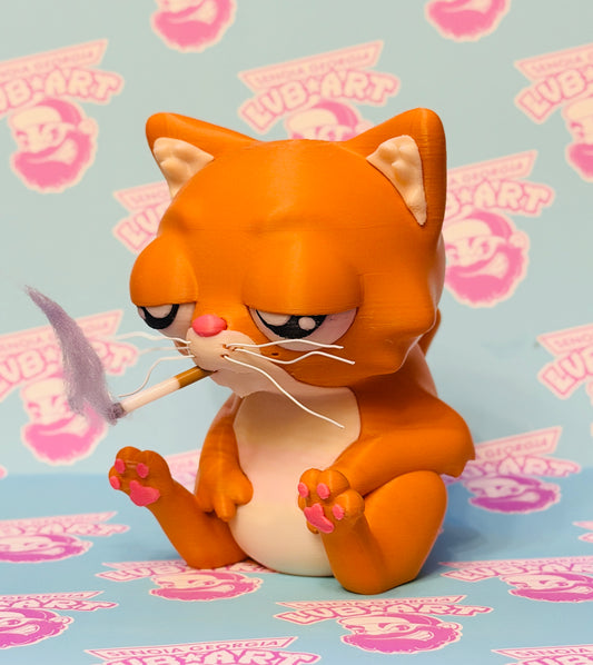 Smoking Cat 3D Print