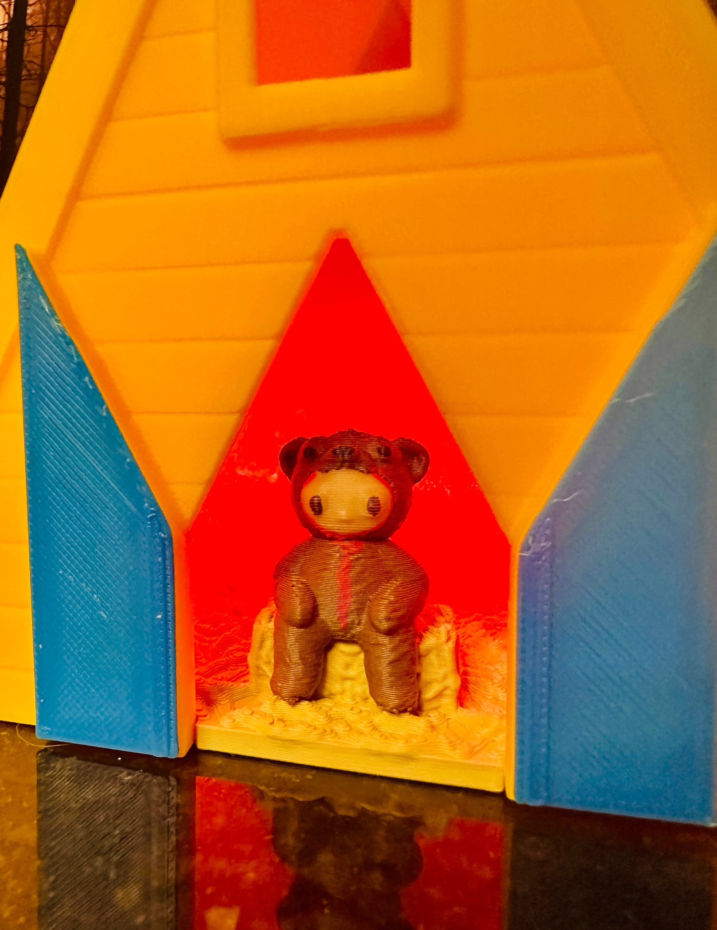 Fire Temple LED 3D Print Night Light