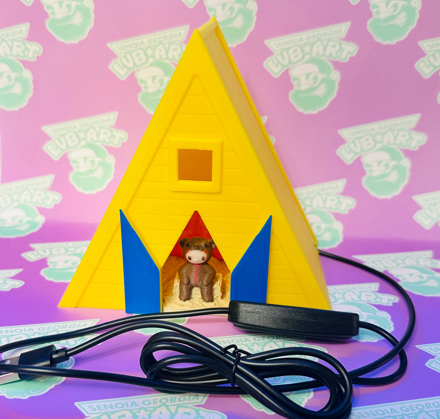 Fire Temple LED 3D Print Night Light