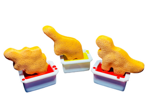 3D Printed Dino Nuggets With Sauce Base