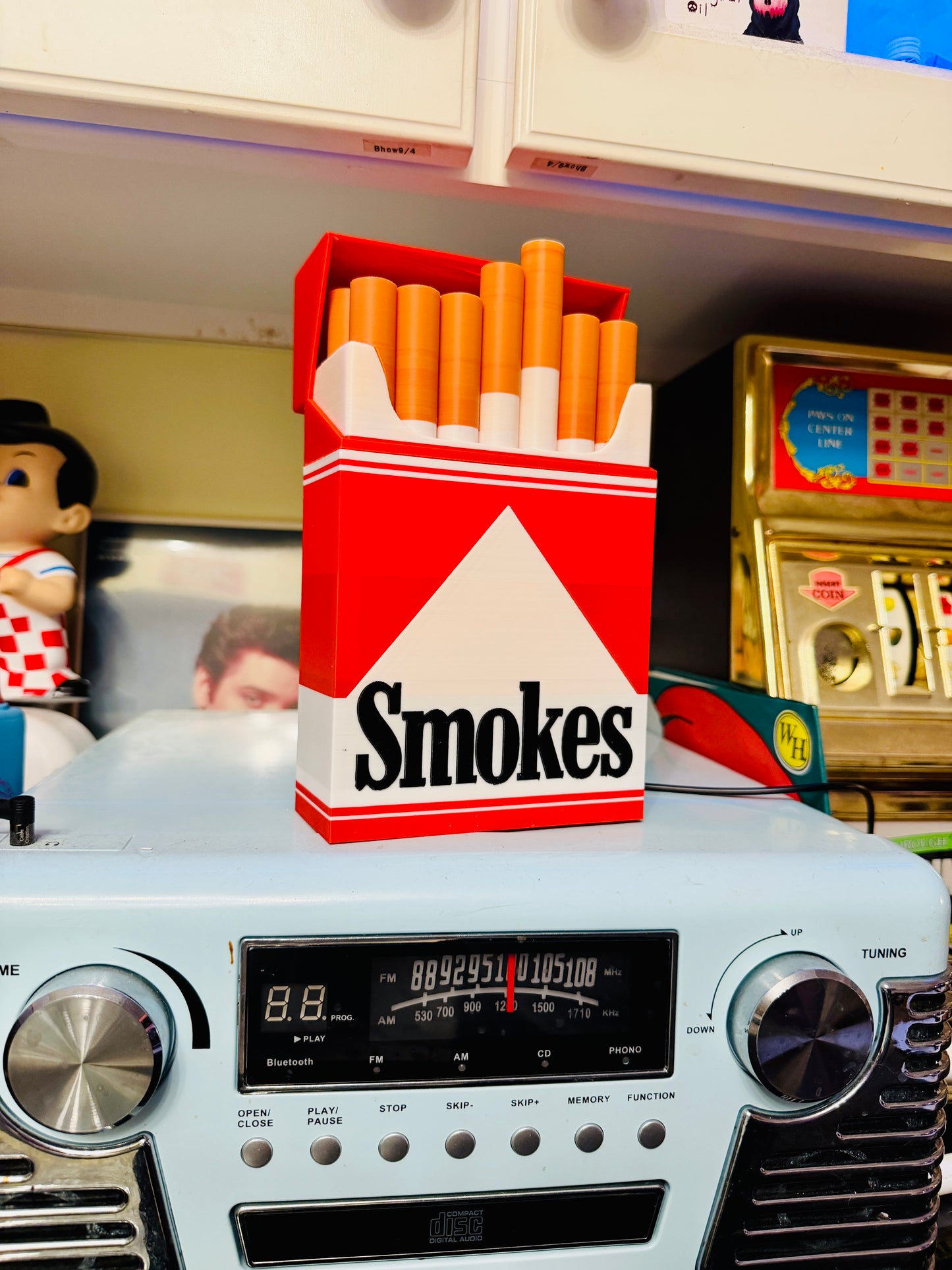 Smokes Cigarette LED 3D Print Night Light