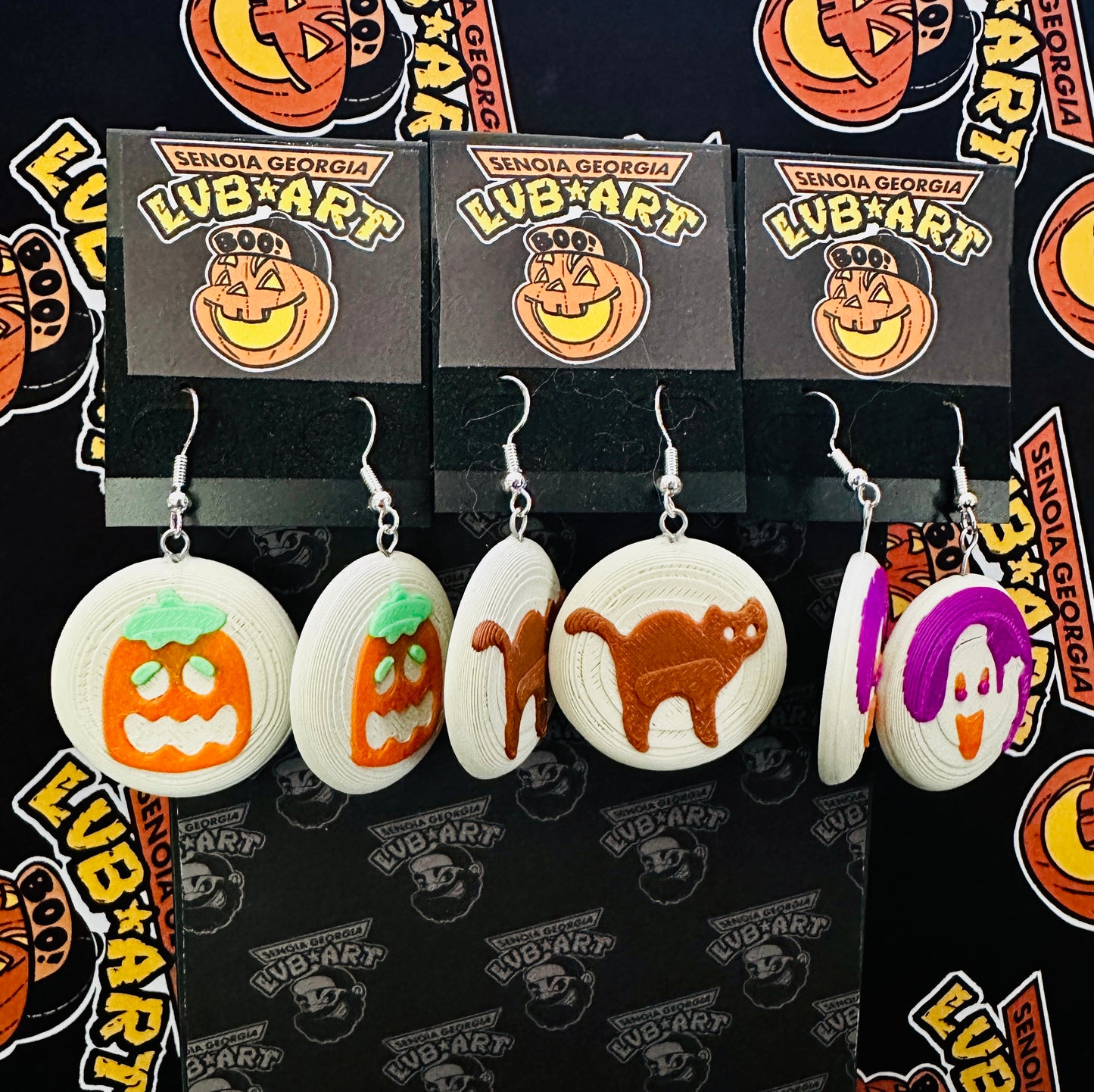 Spooky Cookie Halloween Earrings
