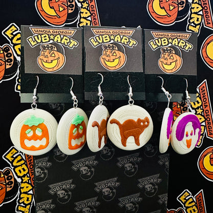 Spooky Cookie Halloween Earrings