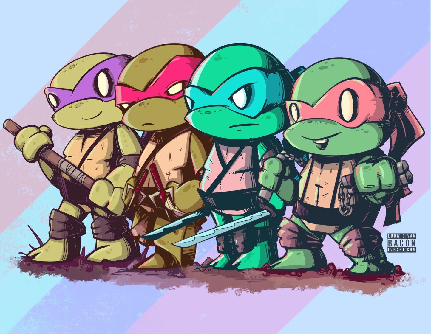 Turtle Brothers Fine Art Print
