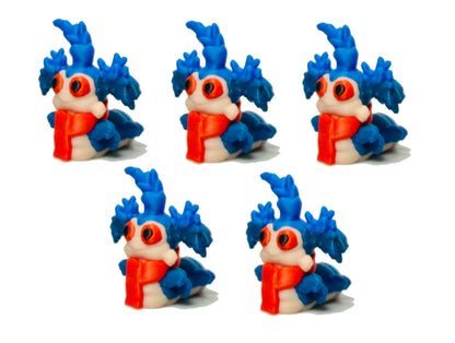Tiny Worm (5 Pack) 3D Print Small Figure