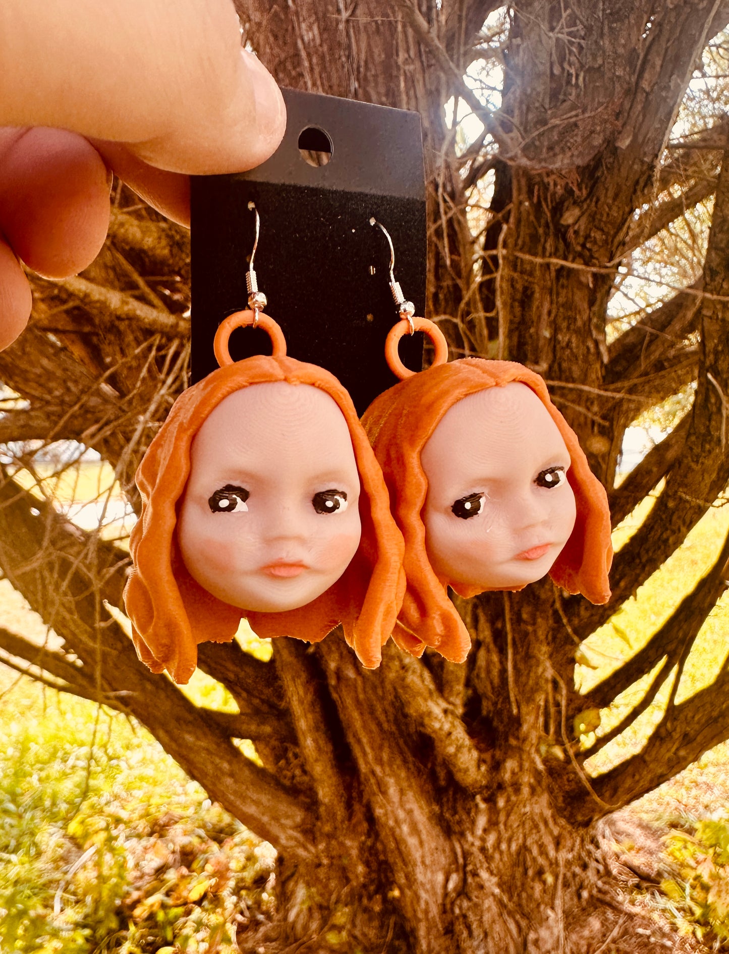 Vampire Toddler 3D Print Earrings
