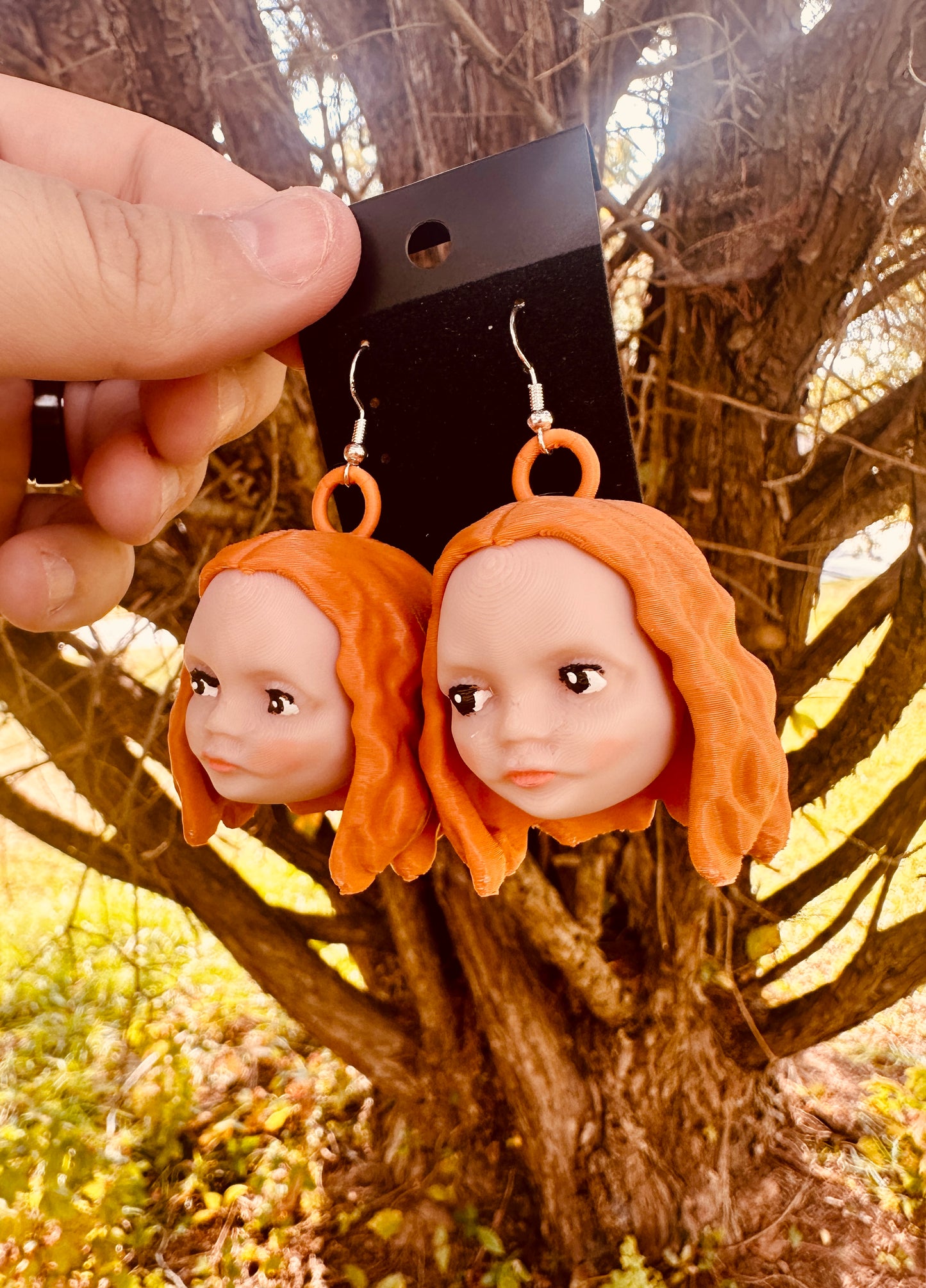Vampire Toddler 3D Print Earrings