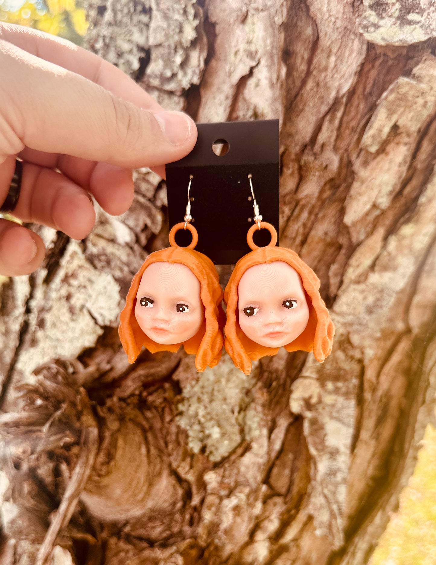 Vampire Toddler 3D Print Earrings