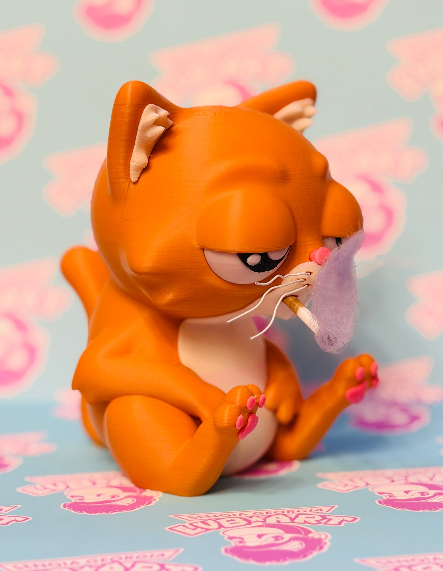 Smoking Cat 3D Print