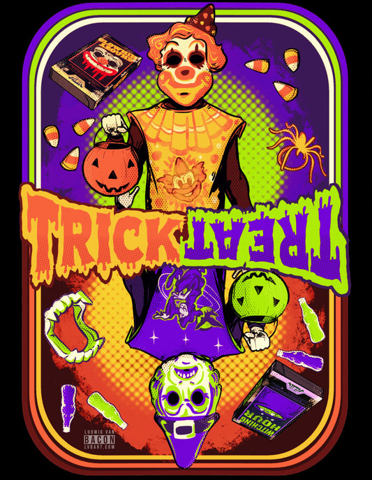 As Above So Below Retro Halloween Fine Art Print