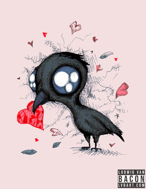Baby Crow Fine Art Print