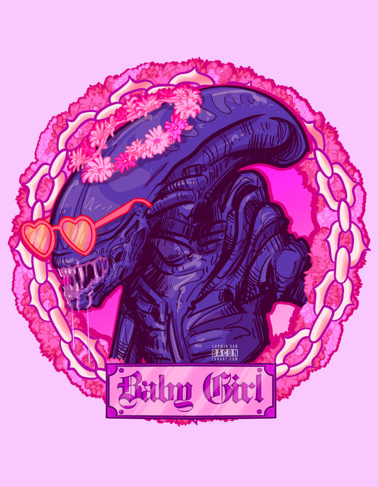 Space Girly Fine Art Print