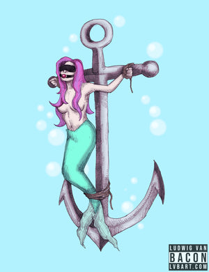 Bad Mermaid III Fine Art Print