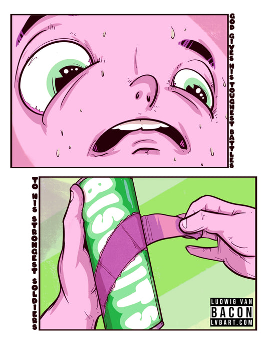 Biscuit Battle Fine Art Print