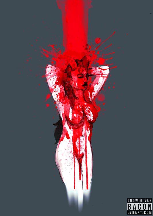 Blood Shower Fine Art Print