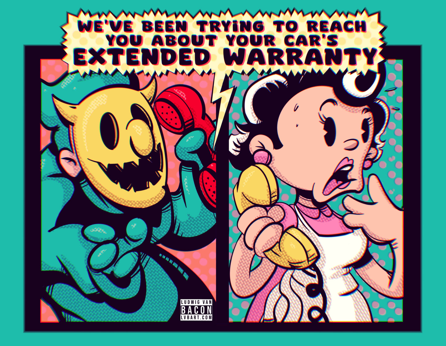 Extended Warranty Horror Fine Art Print