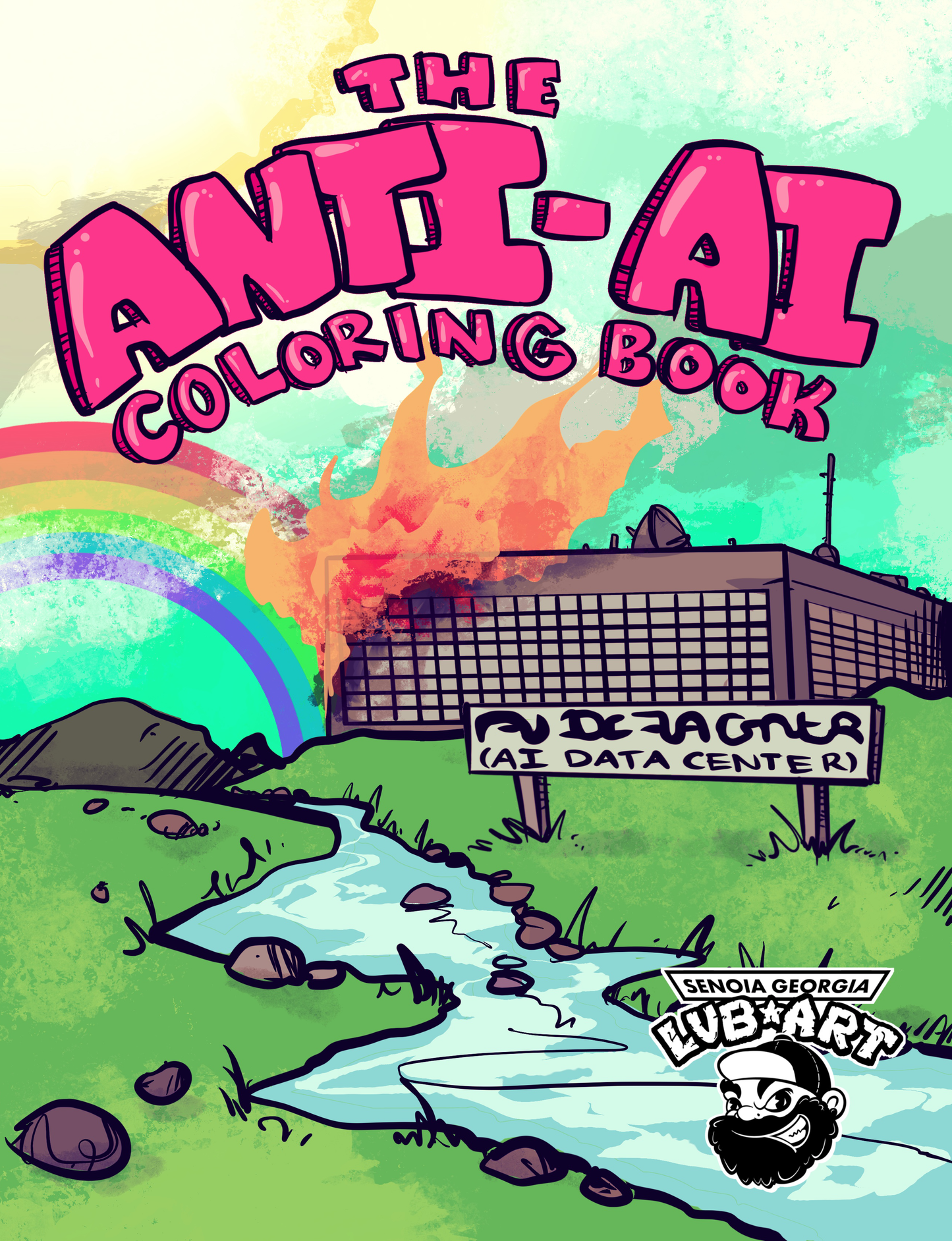 Digital Download: Ludwig Van Bacon Art The Anti-AI Coloring Book