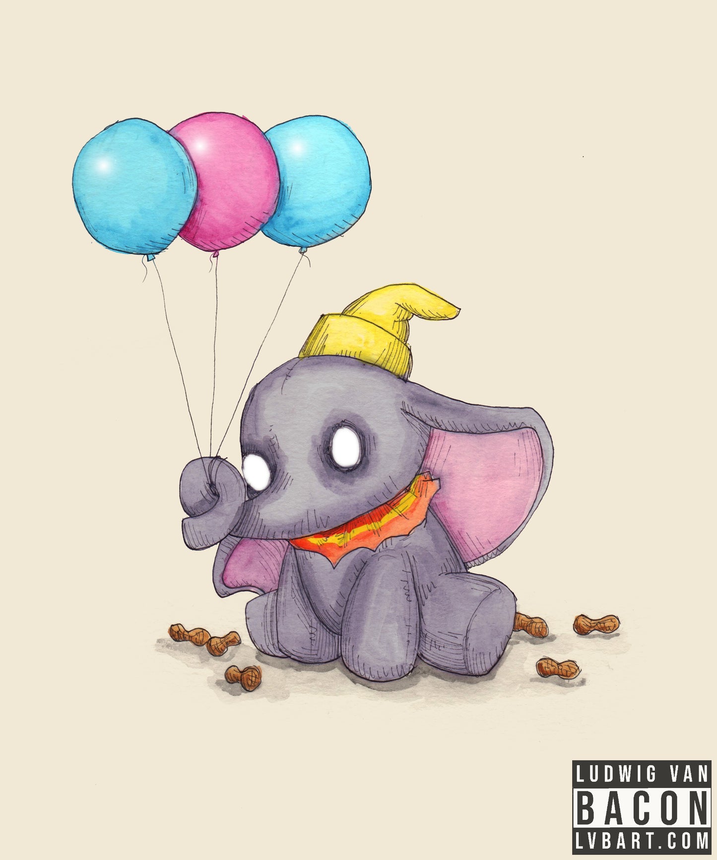 Baby Elephant Fine Art Print