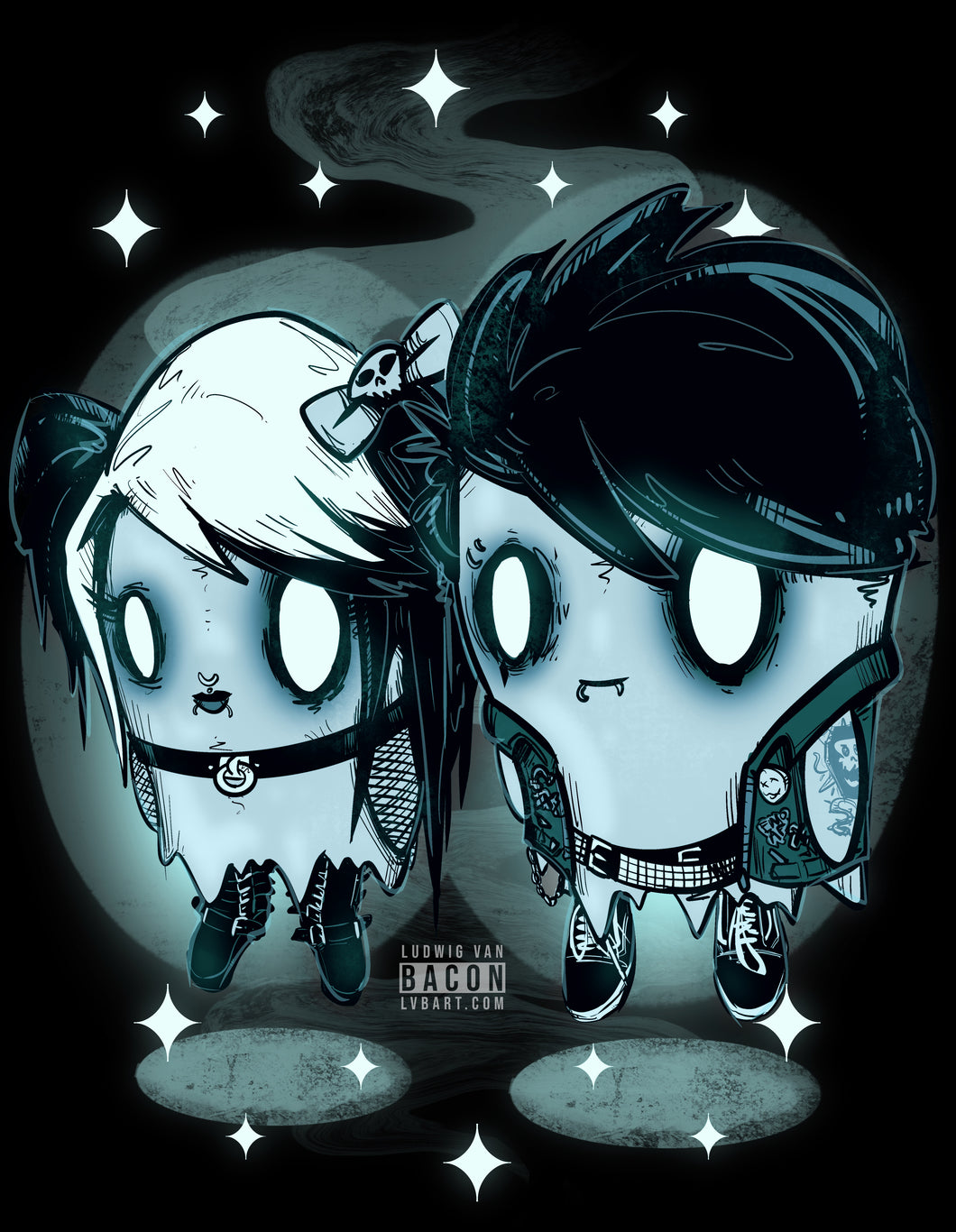 Emo Ghosts Fine Art Print