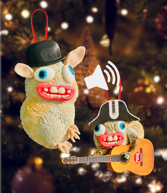 Cursed Sub Rodents with Sound 3D Print Christmas Ornaments