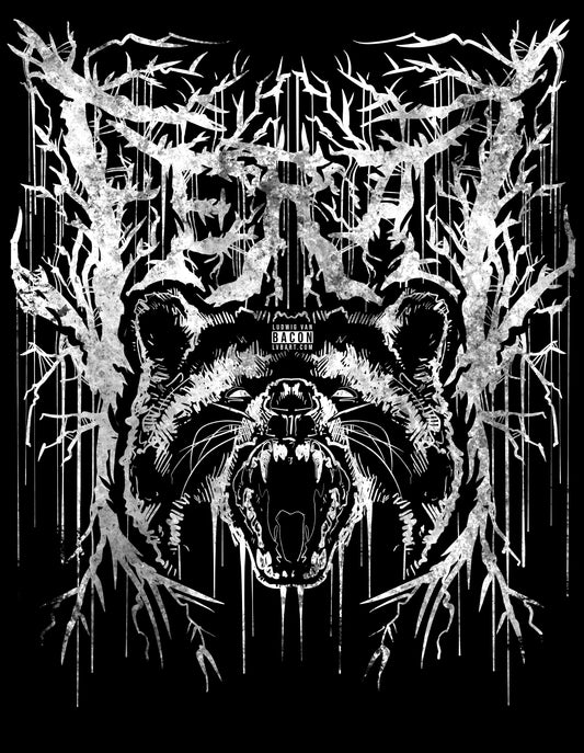 Feral Trash Cat Fine Art Print