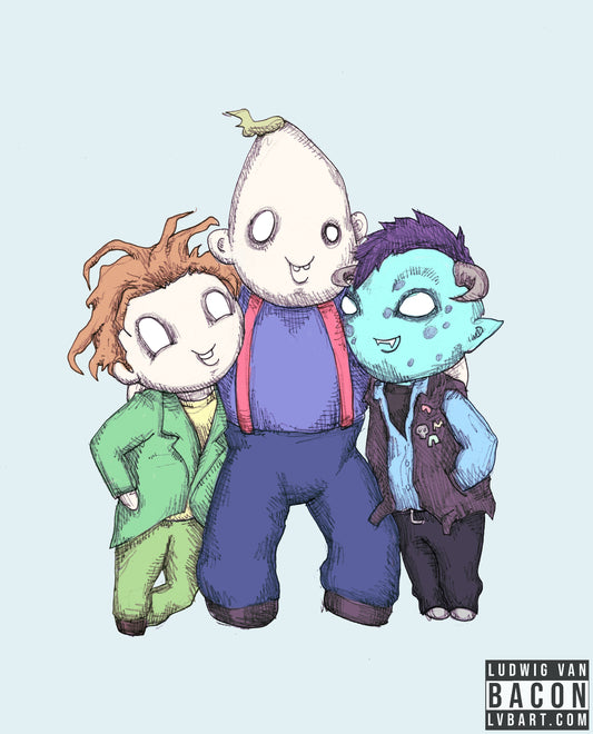 Childhood Heros Fine Art Print