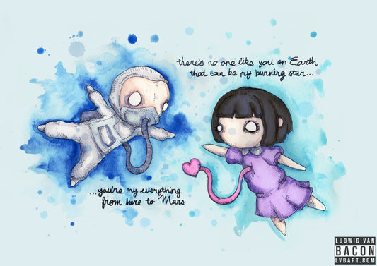 Here To Mars Fine Art Print