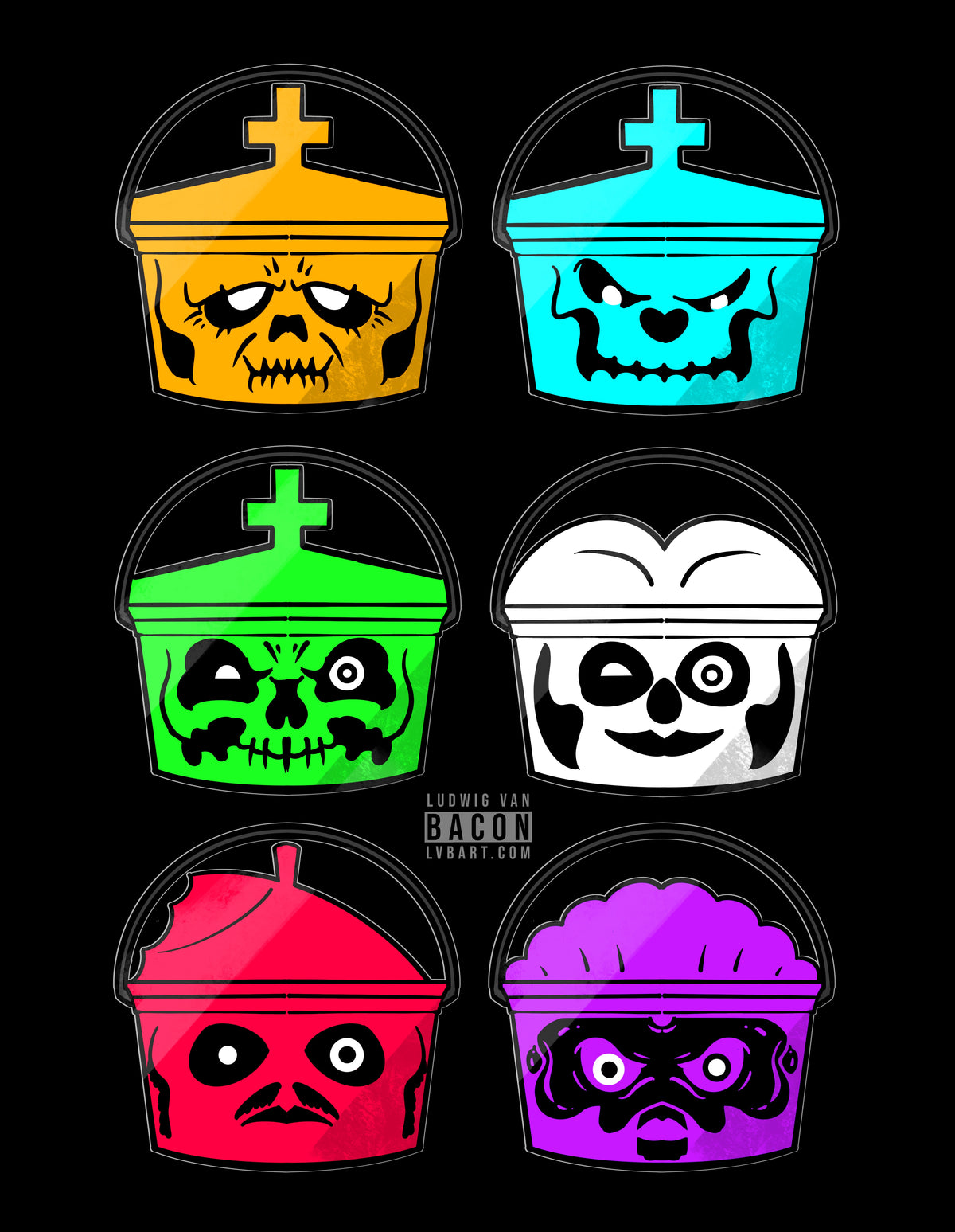 Pope Buckets Fine Art Print