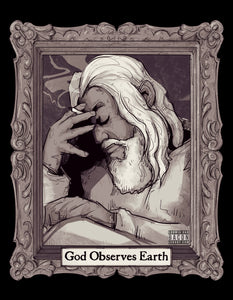 God Observes Earth Fine Art Print