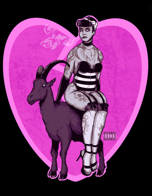 Goth Pinup Fine Art Print